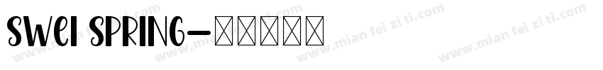 Swei Spring字体转换